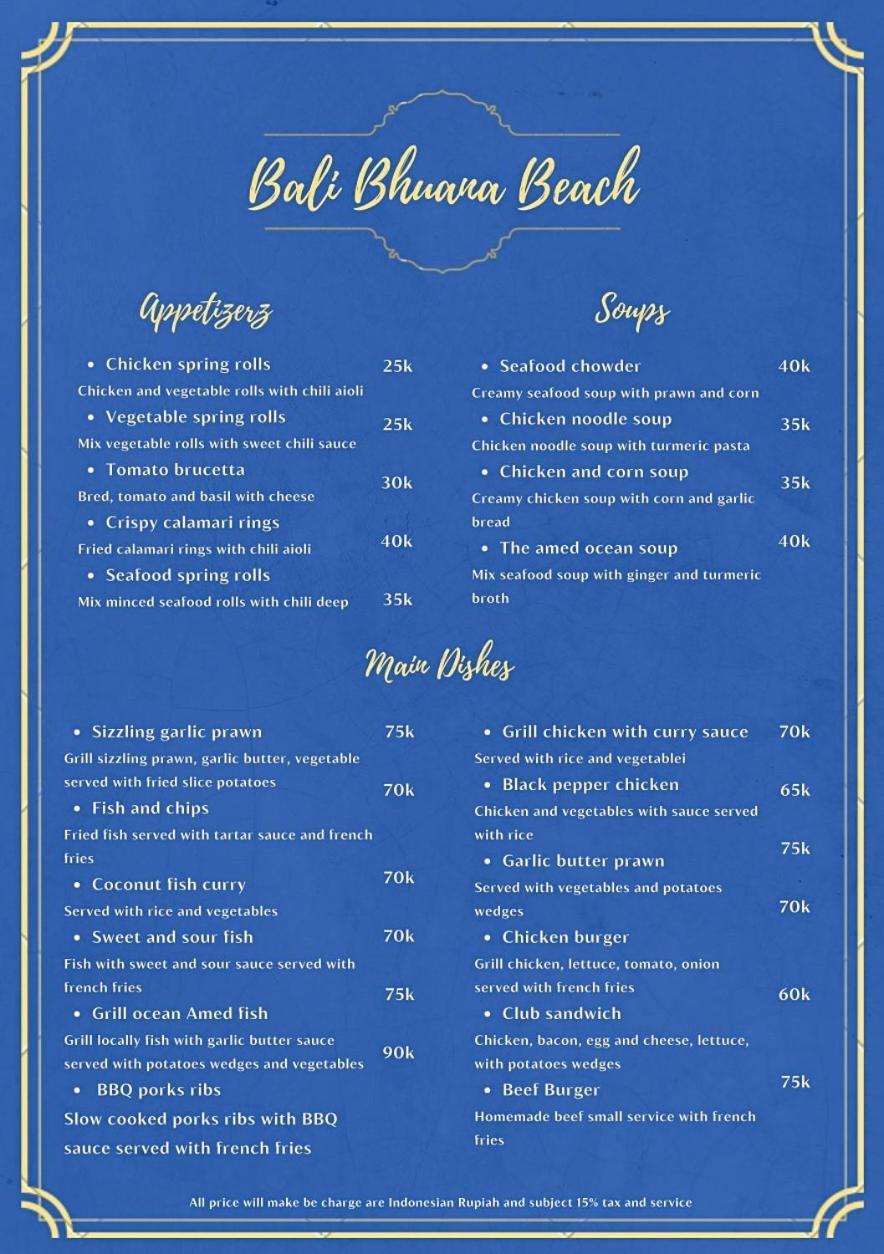 巴厘布纳海滩小屋酒店 艾湄湾 外观 照片